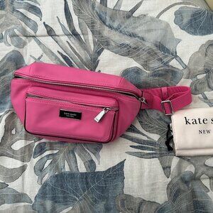 NWOT Kate Spade Sam Icon Nylon Medium Belt Bag Pink